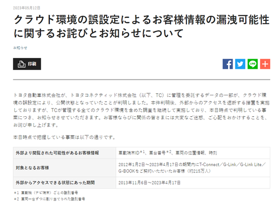 长达近10年，涉及215万车主！这一车企数据泄露，但仅限日本市场